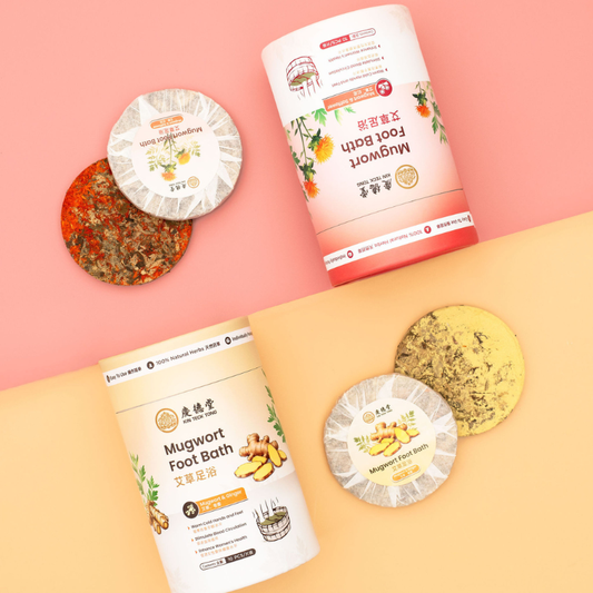 Mugwort (艾草) Foot Bath 20-pc + Free Foot Soak Bucket Bundle