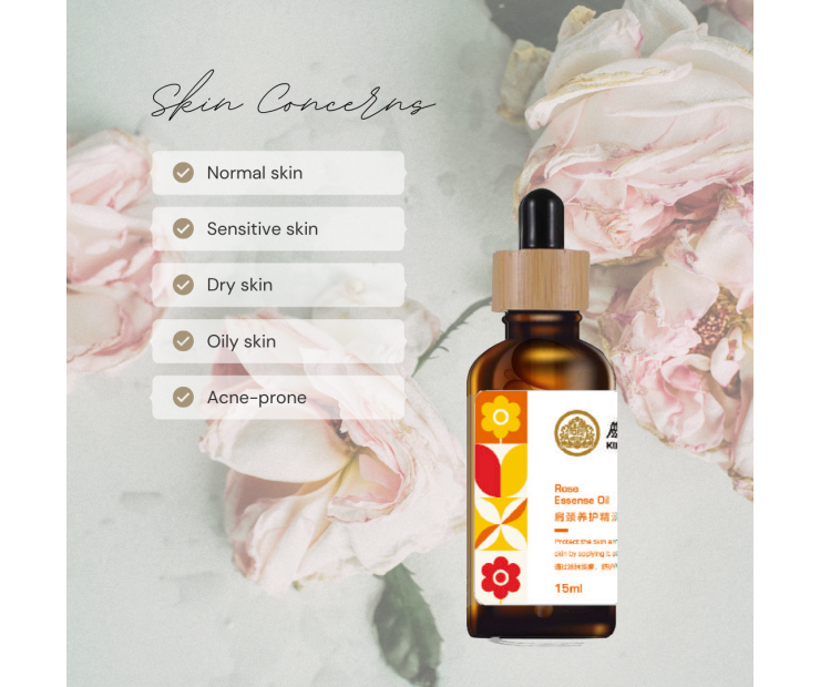 Rose Herbal Essential Oil + Rose Gua Sha Tool