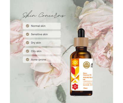 Rose Herbal Essential Oil + Rose Gua Sha Tool